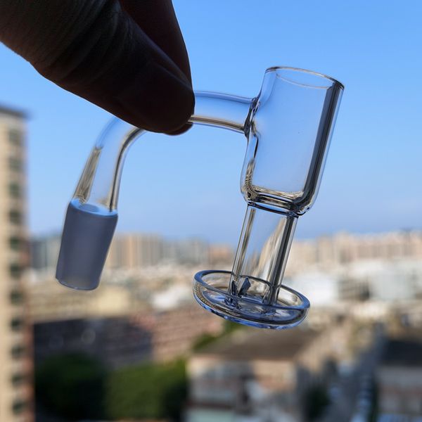 Kuvars Banger Düz Üst TERP Slurper Nargile Aksesuarları OD Yaklaşık 20mm 45 90 Derece 10mm 14mm 18mm Erkek Vakum Surkalıklar Çiviler Cam Bong Su Borusu için Dab Rigs