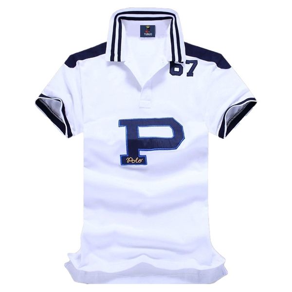 

polo shirt men solid casual cotton high-end polo summer men slim fit embroidery short sleeve men's polo 220408, White;black