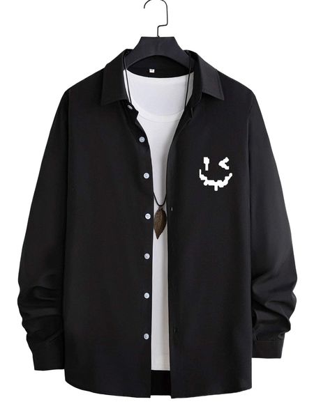 

men cartoon graphic shirt without tee p355#, White;black