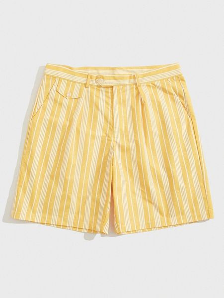 

romwe guys striped shorts s8g0#, White;black