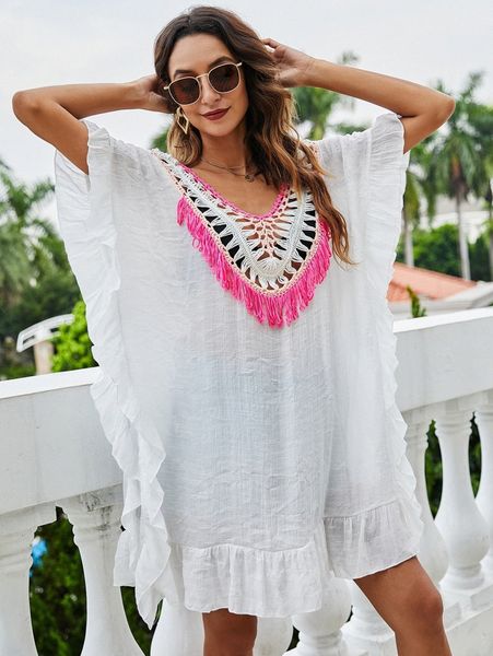 

open stitch cover up u1x9#, White;black