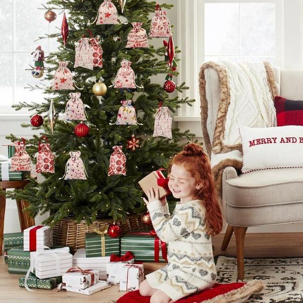 Noel Şeker Çantası Advent Takvim Ev İçin Mutlu Noel Dekorasyonları Noel Ağacı Süsleri Noel Yıl 201203