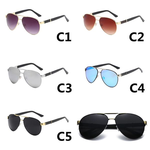 Homens de luxo Retro Sunglasses Designer óculos de sol para mulher grande quadro UV400 Proteção Piloto Sunglass