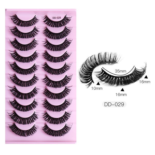 

thick curly 3d false eyelashes soft & vivid messy crisscross reusable hand made d curling fake lashes full strip makeup for eyes easy to wea