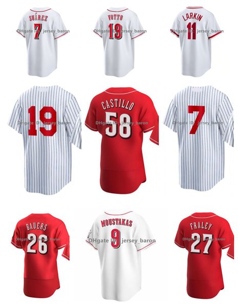 

2022 field of dreams jersey reds joey votto cincinnati jonathan india moustakas albert almora jr. matt reynolds nick senzel kyle farmer barr, Blue;black