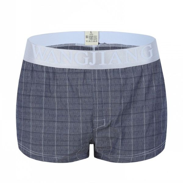 

men's underpants lingerie 100% cotton plaid pouch boxer shorts underwear dark gray #1044jjk, Black;white