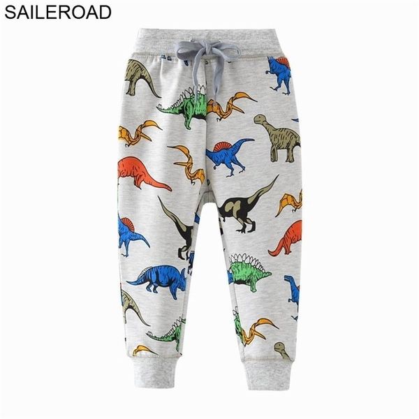 SAILEROAD 7 Jahre Dinosaurier Kleinkind Kinder Jungen Mädchen Harem Hosen Hosen Kinder Lose Kordelzug Hosen Kleidung Baby Kleidung LJ201127