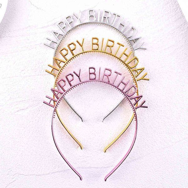 

factory outlet happy happy brithday letter headband crown funny party headband