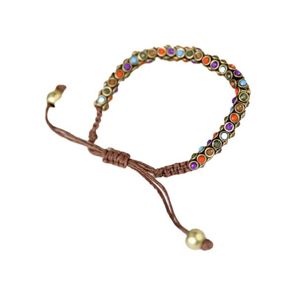

national wind cord color metal bracelet length is adjustable to restore ancient ways do old hundred mr act the role of female temperament of, Golden;silver