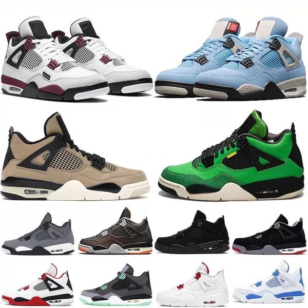 

shoeuniversity blue 4 4s mens basketball shoes fire red thunder white cement black cat bred infrared zen master wild things men sports women