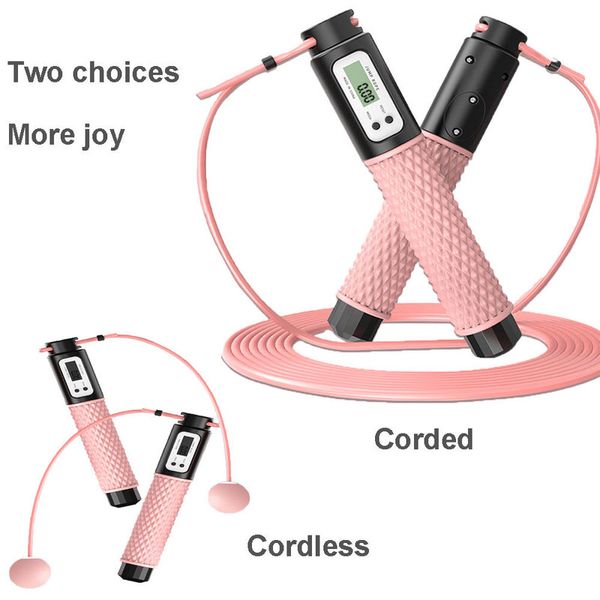 Corda per saltare sportiva Corda per saltare fitness Corda per saltare senza fili Numerabile Materiale PVC antiscivolo Attrezzatura per il fitness Perdere peso 220517