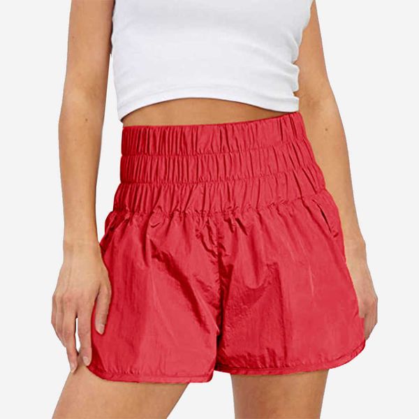 

summer leisure vacation two piece split sports shorts anti light women's underwear leggings gym clothes running fitness yoga pants, White;black