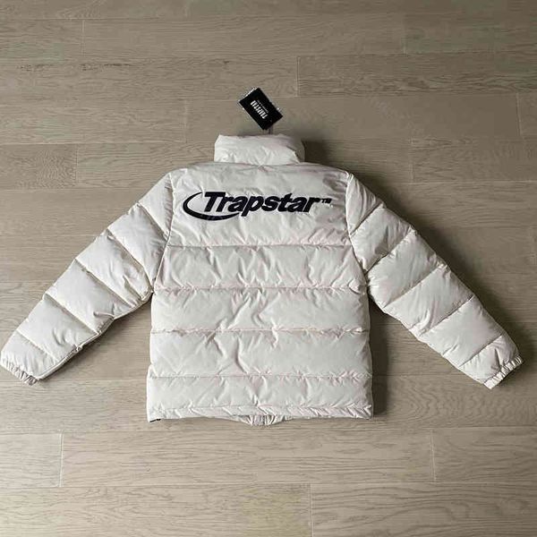 

fashion trapstar jacket down high plus velvet warm embroidered letter and women couple trend shelter from the wind, Black
