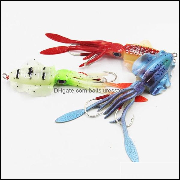 

15cm 60g glow fishing soft squid lure ocs sea wobbler bait jigs sile lures a23 drop delivery 2021 baits sports outdoors e4uup