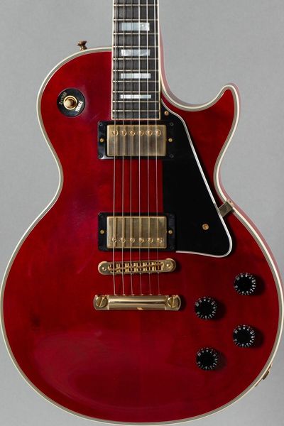 

custom shop paul custom wine red electric guitar
