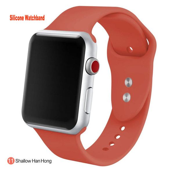 Silicon Fashion Design Straps Smartwatch Adequado para a série Iwatch Apple Watch Band Modern Buckle Silicone tira 6 5 4 tira de substituição