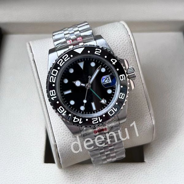 

watch mechanical mens 904l automatic steel super sapphire swim watch 40mm watches montre luxe, Slivery;golden