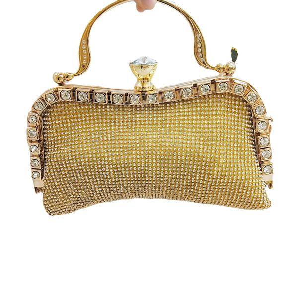 

fashion evening bags luxury designer buckle coin purse ladies rhinestone handbags shoulder crossbody chain