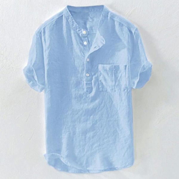 Мужская футболка рубашка красиво выглядящие однобортные короткие рукава мужской пуговица слабая футболка для рабочих футболок для одежды.