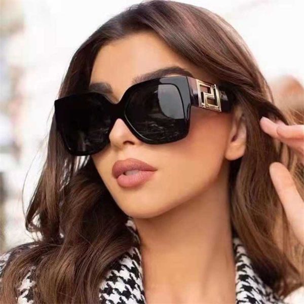 Солнцезащитные очки женские 2022 квадратные дизайнерские готические декоративные винтажные модные негабаритные Y2k роскошные эстетические линзы трендовые товарысолнцезащитные очки