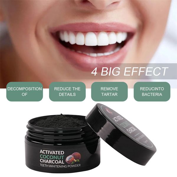 

new mint pearl tooth whitening powders 50g coconut shell activated carbon powder teeth powder