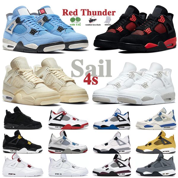 

4s mens shoe basketball shoes red thunder tour yellow black cat veterans day diy 4 university blue dark mocha hyper royal shadow men women