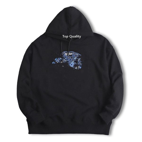 

fashion mens womens qolity designer embroidry tiger head hoodies sweatshirt long sleeve o neck pullover hop jumper couple clothing hoo, Black