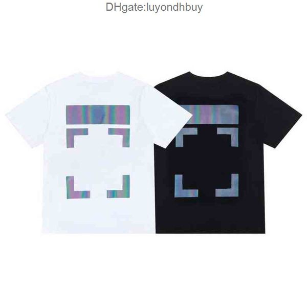 

luxury mens brand designer t shirts tees fashion offs t-shirt religious oil painting letter back arrow tshirts clothing loose cotton women z, White;black