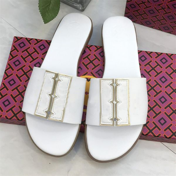 

tb slippers slide womens sandals designer luxury flat fashion classic pattern low heel foam bubble black white beige rubber heatshoes size