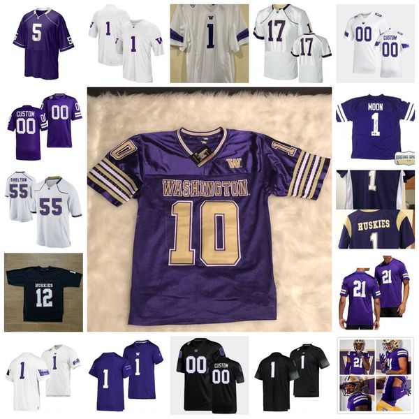 

19 sawyer racanelli jersey 25 caleb berry 42 carson bruener 80 mason west 40 alphonzo tuputala 41 cooper mcdonald custom ncaa washington hus, Black