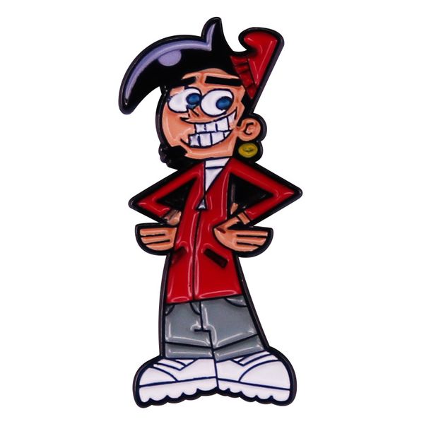 

funny anime enamel pins character cool brooches for clothing backpack lapel badges fashion jewelry accessories for friends, Blue