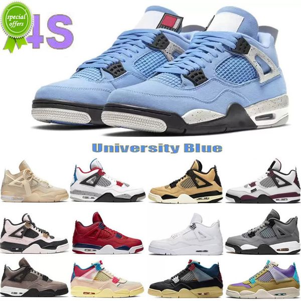 

jumpman 4s men women basketball shoes white oreo black cat university blue sail metallic purple bred shimmer cactus jack star