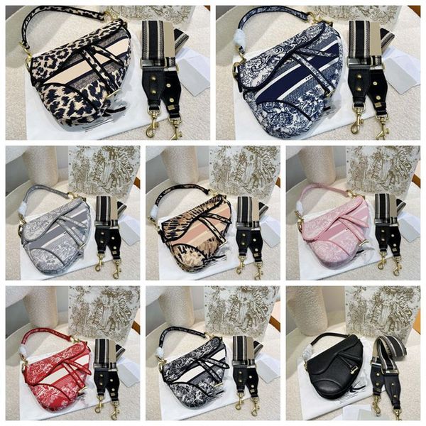 

2022 designer bags ladies luxury black leather saddles bag handbags ladies crossbody one shoulder evening bags