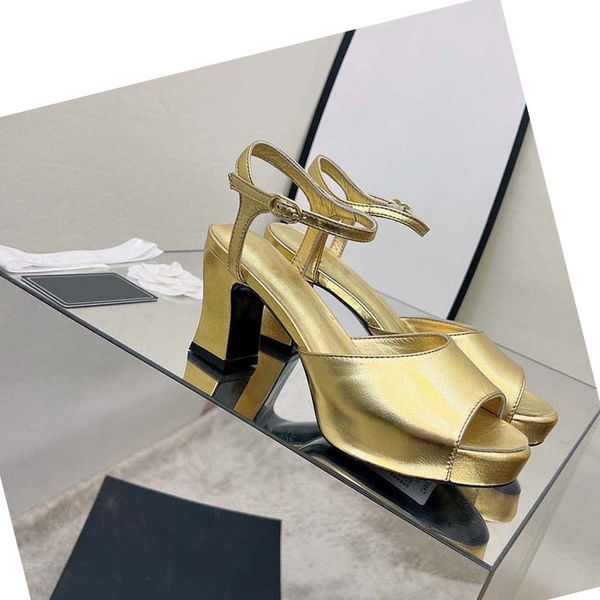 

designer italian platform high heels 7cm womens sandals summer 2022 luxury genuine leather slippers calssic fashion ladies shoes for party o, Black