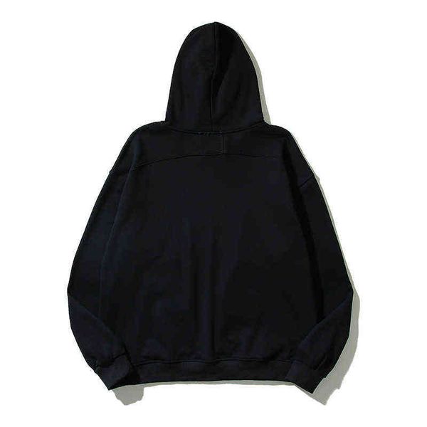 

for men hoodies designer hip hop rhude chenille patch letter towel embroidered american style high street hooded sweater and women, Black