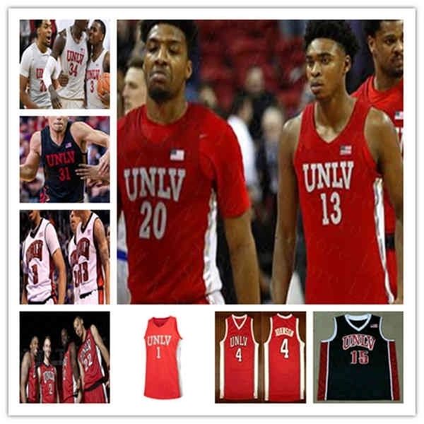 

xflspcustom basketball unlv rebels colleges jerseys david jenkins jr. bryce hamilton caleb grill cheikh mbacke diong nicquel blake moses woo, Black