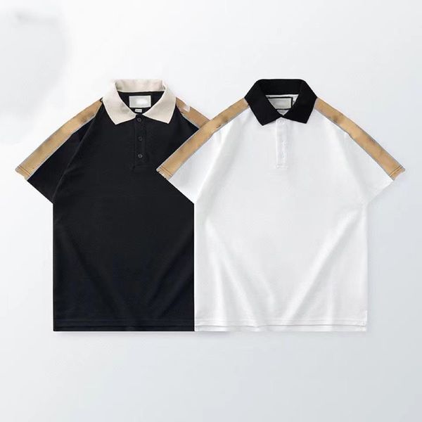 

designer france mens polos luxury embroidery logo women polo shirt, White;black