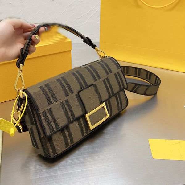 

cross body bag handbags baguette purse canvas two tone embroidery letter gold hasp hardware fashion women wallets removable wide shoulder st
