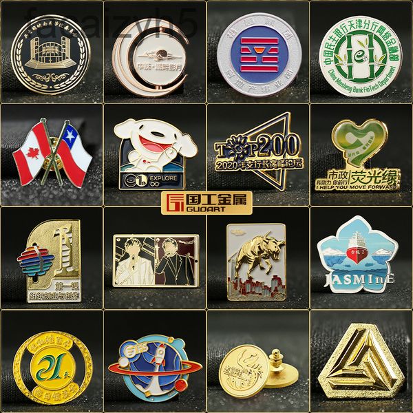 

other fashion accessories designer badge gold and silver souvenir department badge chest plate metal commemorative medal school bar ji custo