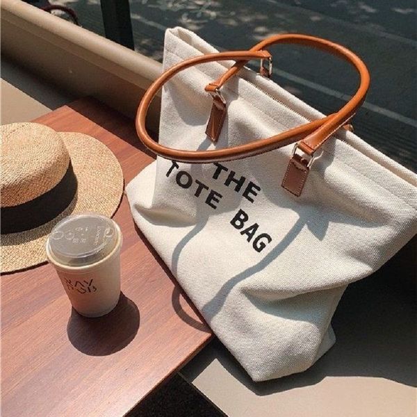 

women's tote bag trend fashion versatile large capacity canvas shoulder 220715