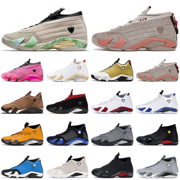 

14 14s men basketball shoes fortune winterized archaeo brown red lipstick shocking pink ginger clot sepia stone olive mens trainers sports