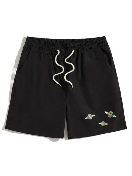 

romwe guys cartoon graphic shorts r2fr#, White;black