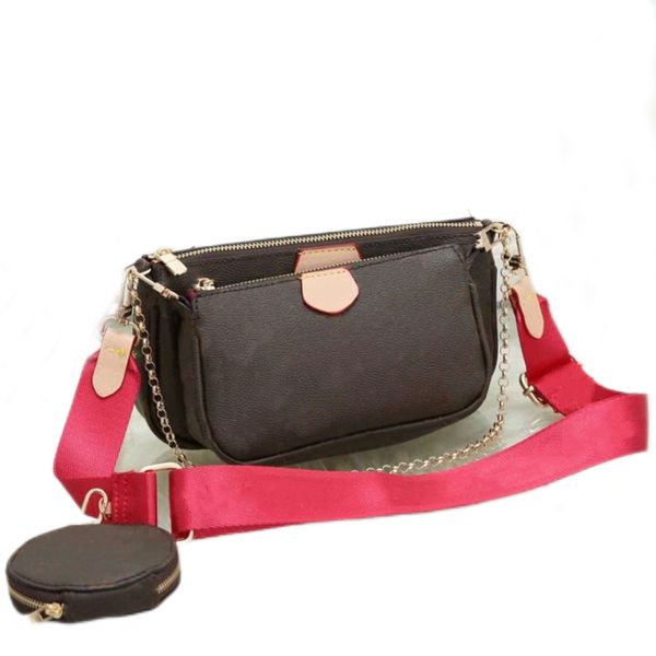 

fashion 3 pcs sets bags accessories women crossbody purse messenger bags handbags flowers designers shoulder lady leather purses womens cros