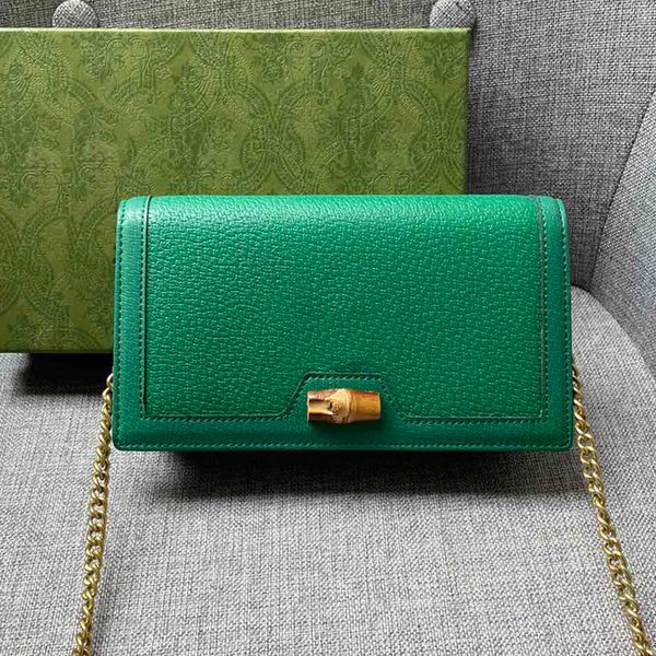 

bamboo mini bag chain cross body bags lady shoulder handbag purse genuine leather flip flap high-quality slub lock fashion letters internal