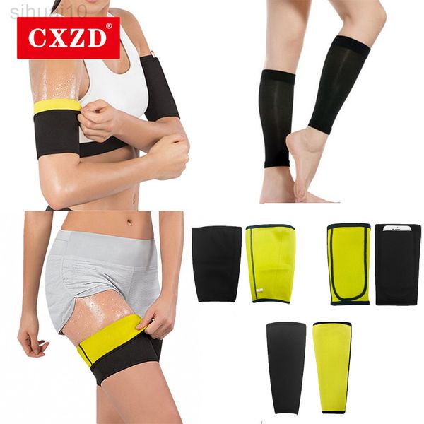 CXZD gövde şekillendiricisi sauna ince kol ve dij shapewear korse ter şekillendirme bacakları yağ yakma kolu şekillendiricileri düzeltici kılıf l220802