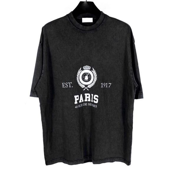 

men's t-shirts round neck embroidered and printed polar style summer wear with street pure cotton qr2w, White;black