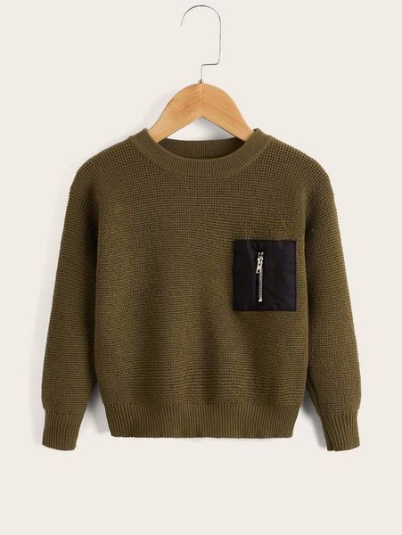 

toddler boys zip pocket sweater she02, Blue