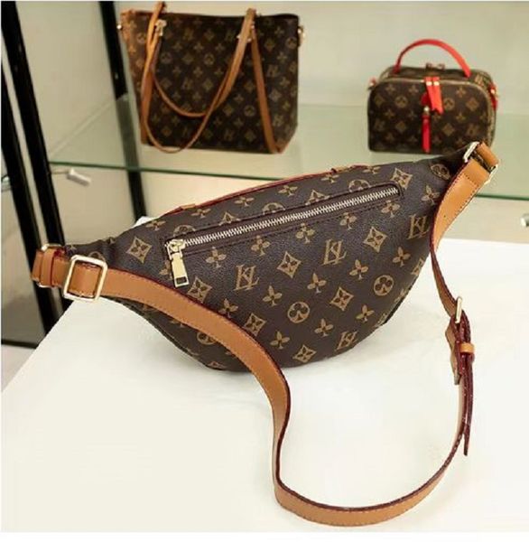 

pu waist designer bags woman fashion bumbag pack clutch bags chest bag with dustba