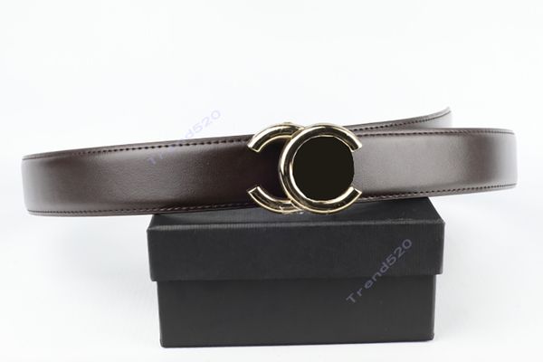 

premium brand belt luxury casual smooth buckle belt women men's width 3.0cm 3.8cm with box 520714, Black;brown
