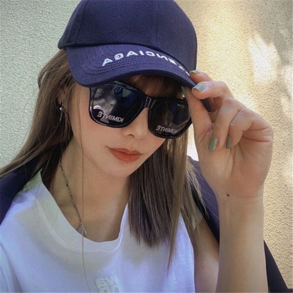 

sunglasses kiminate letter anti ultraviolet thin star net red same kim, White;black